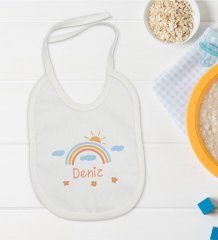 BK Kids Kişiye Özel İsimli Bebek Mama Önlüğü - Model 36