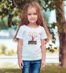 BK Gift 29 Ekim Tasarımlı Kız Çocuk Beyaz T-shirt-5, Arkadaşa Hediye, 29 Ekim Hediyesi Hediyesi, Trend Tişört, 100.Yıl Hediyesi