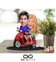 BK Gift Kişiye Özel Sevgililer Karikatürlü Ahşap Biblo, Sevgililer Günü Hediyesi, Doğum Günü Hediyesi, Yıl Dönümü Hediyesi-10