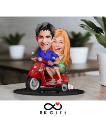 BK Gift Kişiye Özel Sevgililer Karikatürlü Ahşap Biblo, Sevgililer Günü Hediyesi, Doğum Günü Hediyesi, Yıl Dönümü Hediyesi-10