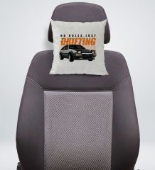 BK Gift Drifting Tasarımlı Kare Araç Koltuk Yastığı-1