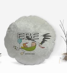 Kişiye Özel İsimli Ebe Tasarımlı Dekoratif Kırlent Yastık-2