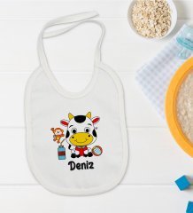 BK Kids Kişiye Özel İsimli Bebek Mama Önlüğü - Model 34