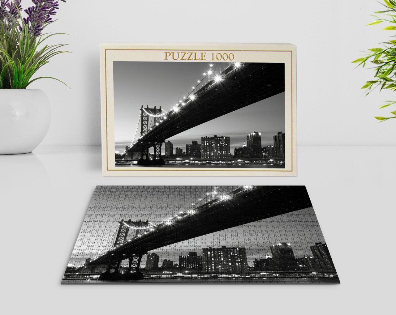 BK Home New York Manzara 1000 Parça Profesyonel Puzzle-10