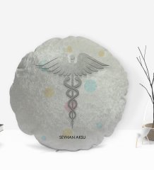 Kişiye Özel İsimli Doktor Tasarımlı Dekoratif Kırlent Yastık-4