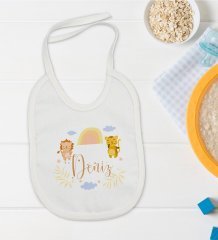 BK Kids Kişiye Özel İsimli Bebek Mama Önlüğü - Model 31