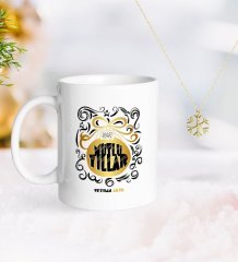 Kişiye Özel Yılbaşı Mutlu Yıllar Kupa ve Kar Tanesi Kolye-9