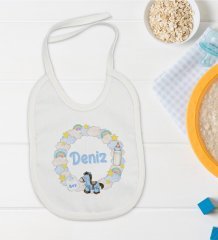 BK Kids Kişiye Özel İsimli Bebek Mama Önlüğü - Model 28