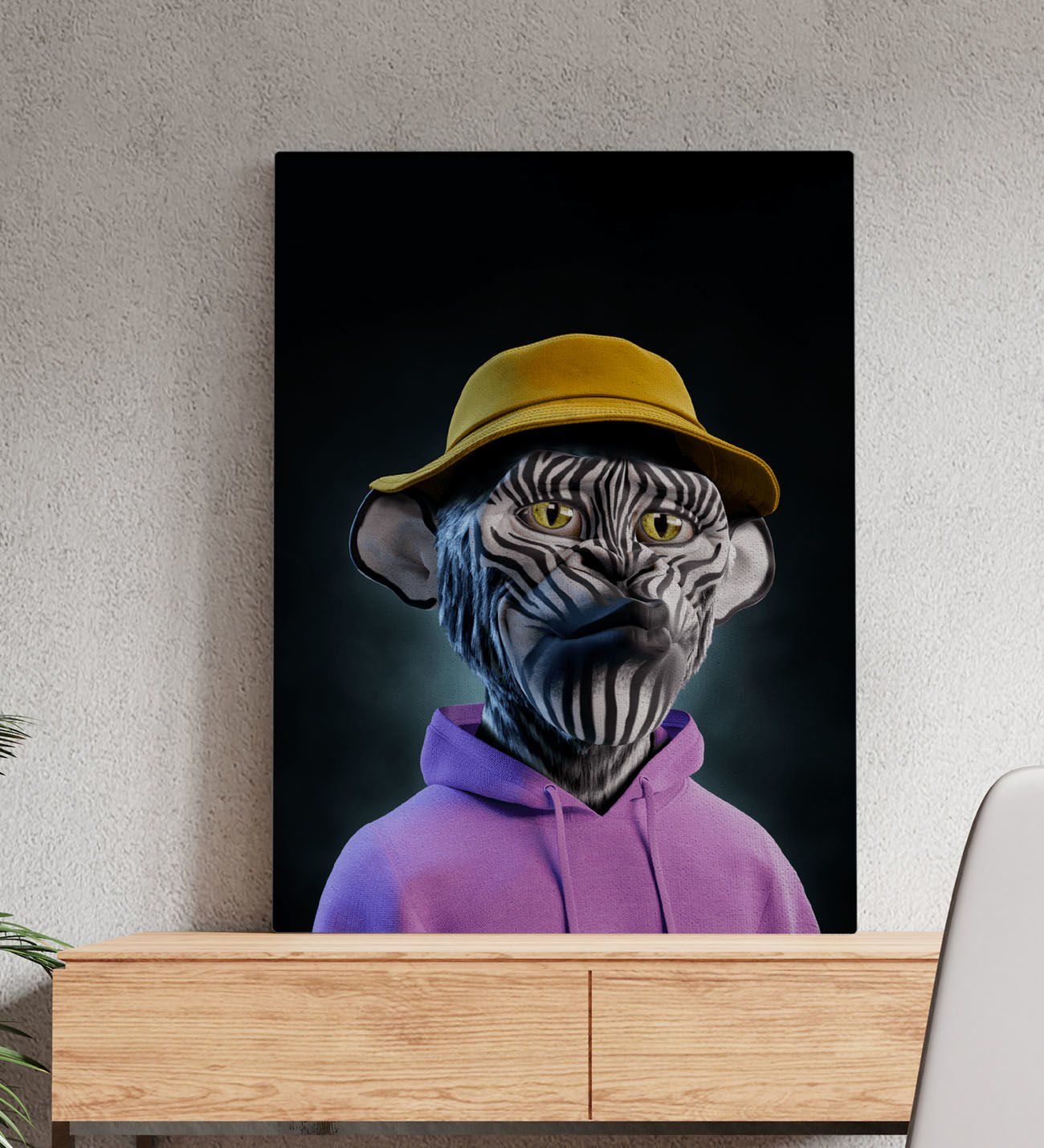Bk Gift Fantastic Tasarımlı Kanvas Tablo-13 50X70CM Ev Dekorasyonu, Ev Hediyesi
