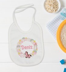 BK Kids Kişiye Özel İsimli Bebek Mama Önlüğü - Model 27