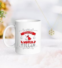 Kişiye Özel Yılbaşı Mutlu Yıllar Kupa ve Kar Tanesi Kolye-7