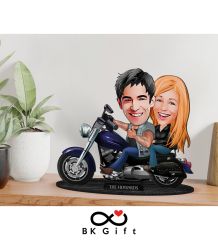 BK Gift Kişiye Özel Sevgililer Karikatürlü Ahşap Biblo, Sevgililer Günü Hediyesi, Doğum Günü Hediyesi, Yıl Dönümü Hediyesi