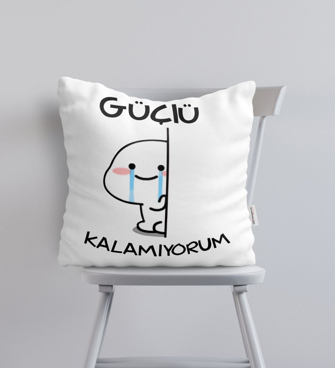 BK Gift Güçlü Kalamıyorum Tasarımlı Yastık - Model 1
