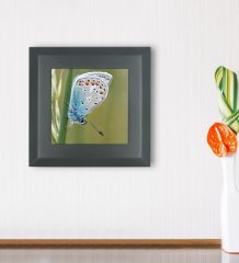 BK Gift Kelebek Tasarımlı Ahşap Çerçeveli Taş Duvar Dekoru-4