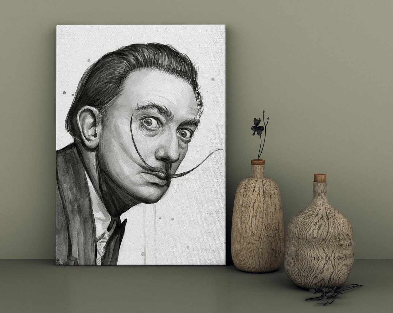 BK Home Salvador Dali Tasarımlı Kanvas Tablo 30x50cm-1