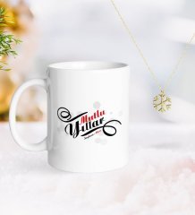 Kişiye Özel Yılbaşı Mutlu Yıllar Kupa ve Kar Tanesi Kolye-6