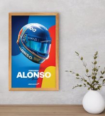 BK Gift Formula 1 Tasarımlı Dekoratif Retro Ahşap Çerçeveli Tablo-11