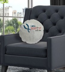 Kişiye Özel İsimli Diş Hekimi Tasarımlı Dekoratif Kırlent Yastık-1