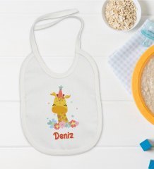 BK Kids Kişiye Özel İsimli Bebek Mama Önlüğü - Model 24
