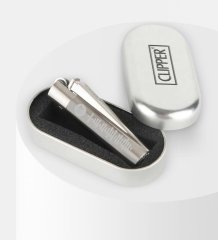 Kişiye Özel İsimli Spotify Barkodlu Silver Clipper Metal Çakmak-1