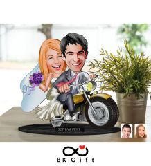 BK Gift Kişiye Özel Evleniyoruz Karikatürlü Ahşap Biblo, Sevgililer Günü Hediyesi, Doğum Günü Hediyesi, Yıl Dönümü Hediyesi-8