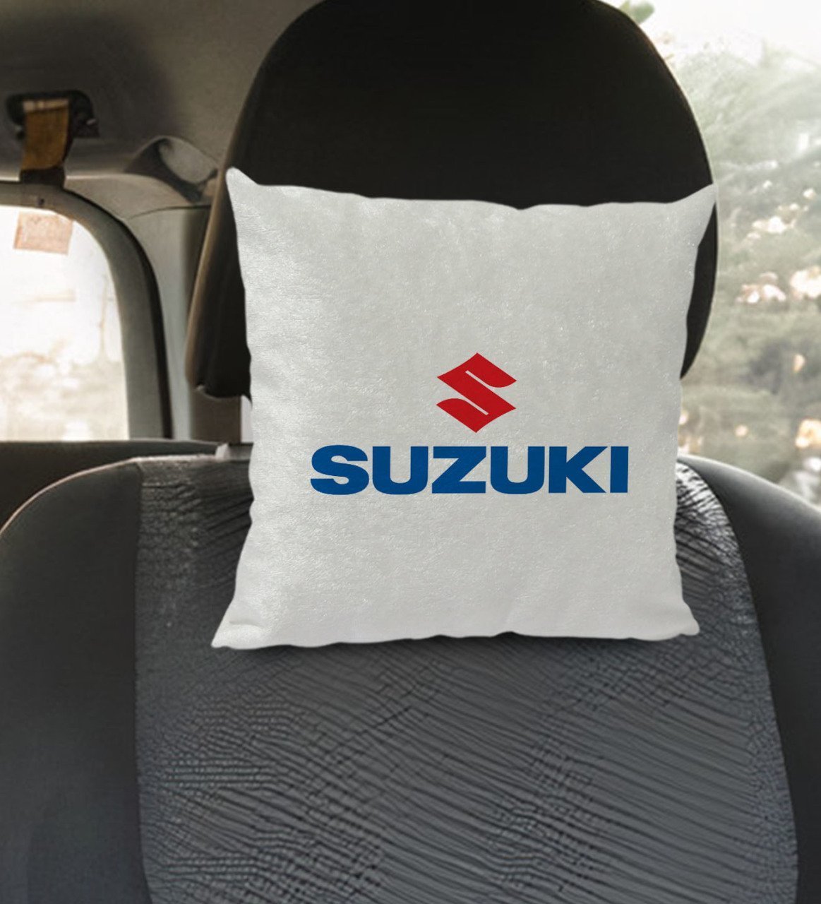 BK Gift Suzuki Tasarımlı Kare Araç Koltuk Yastığı-1