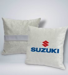 BK Gift Suzuki Tasarımlı Kare Araç Koltuk Yastığı-1