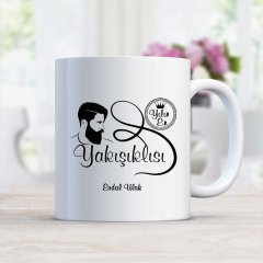 Kişiye Özel Yılın En Yakışıklısı Beyaz Kupa Bardak
