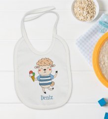 BK Kids Kişiye Özel İsimli Bebek Mama Önlüğü - Model 22