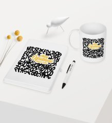 Kişiye Özel Sınıf Öğretmeni Temalı Beyaz Defter Kalem Kupa Seti - 3