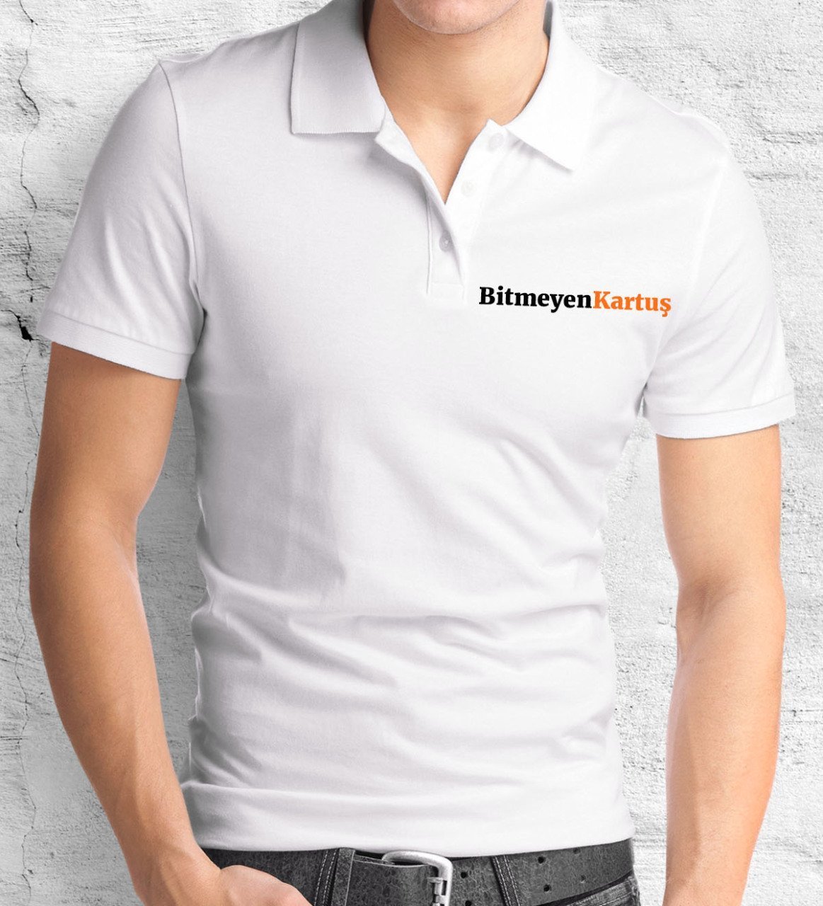 Firmalara Özel Logo Baskılı 1. Kalite Beyaz Polo Yaka Tişört