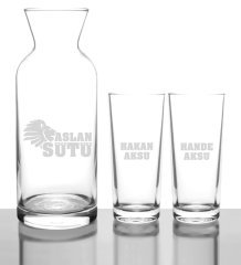 Kişiye Özel Aslan Sütü Rakı Karaf Seti - 2