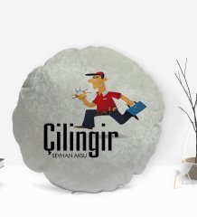Kişiye Özel İsimli Çilingir Tasarımlı Dekoratif Kırlent Yastık-1
