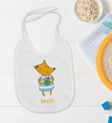 BK Kids Kişiye Özel İsimli Bebek Mama Önlüğü - Model 21