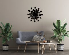 BK Home Dekoratif 45cm Ahşap Duvar Saati-36