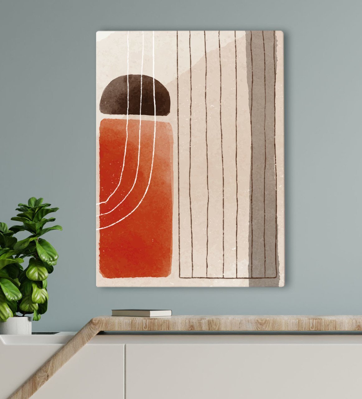 BK Gift Otel Odası Konseptli Kanvas Tablo 70x100cm-49