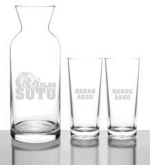 Kişiye Özel Aslan Sütü Rakı Karaf Seti - 1
