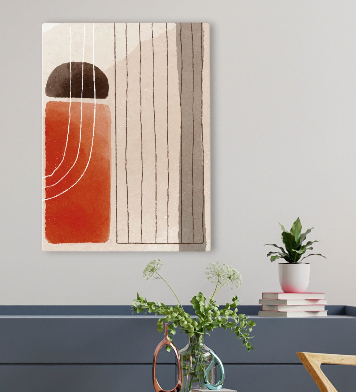 BK Gift Otel Odası Konseptli Kanvas Tablo 50x70cm-49