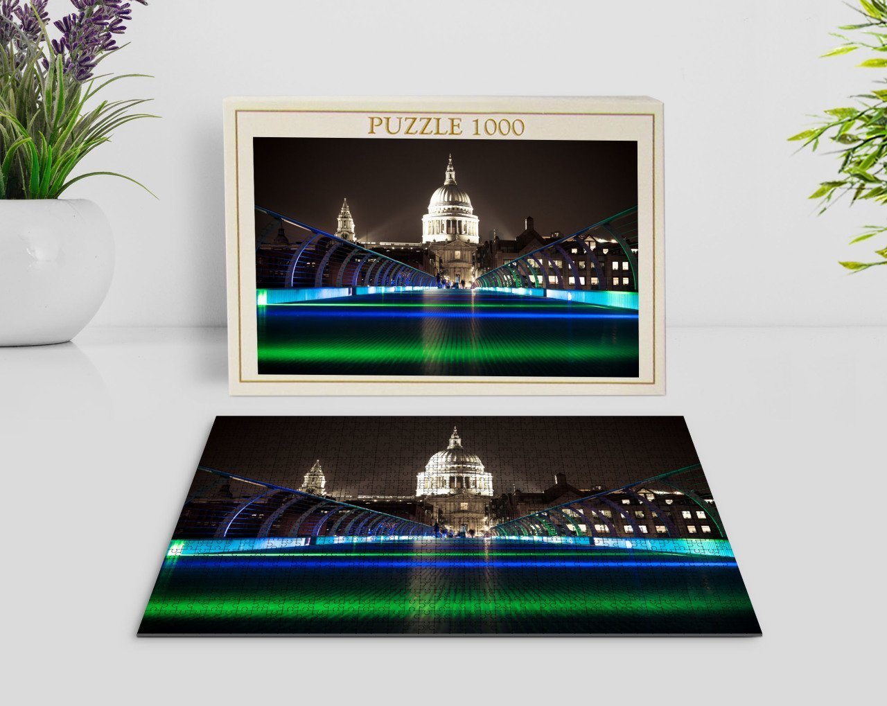 BK Home Londra Manzara 1000 Parça Profesyonel Puzzle-12