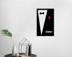 BK Home İsme Özel Godfather Baba Tasarımlı Dekoratif Ahşap Siyah Çerçeveli Tablo-12