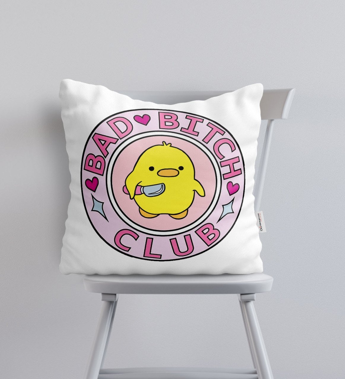BK Gift Bad Bitch Club Tasarımlı Yastık - Model 1