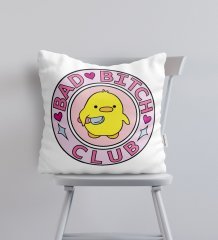 BK Gift Bad Bitch Club Tasarımlı Yastık - Model 1