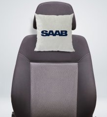 BK Gift Saab Tasarımlı Kare Araç Koltuk Yastığı-1
