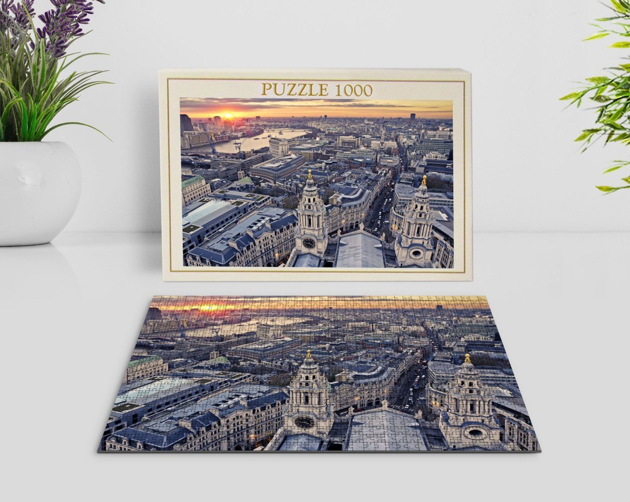 BK Home Londra Manzara 1000 Parça Profesyonel Puzzle-11