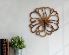 BK Home Dekoratif 45cm Ahşap Duvar Saati-33