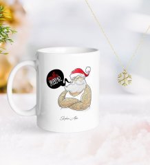 Kişiye Özel Noel Baba Kupa ve Kar Tanesi Kolye-4