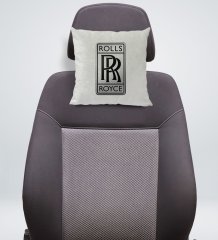 BK Gift Rolls Royce Tasarımlı Kare Araç Koltuk Yastığı-1