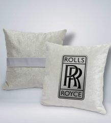 BK Gift Rolls Royce Tasarımlı Kare Araç Koltuk Yastığı-1