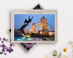 BK Home Londra Manzara 1000 Parça Profesyonel Puzzle-10
