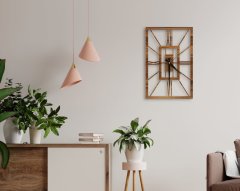 BK Home Dekoratif 45cm Ahşap Duvar Saati-32